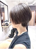 大人かわいい小顔黒髪ココアベージュオリーブグレークラゲヘアー