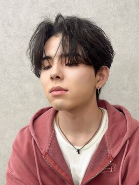 ジーナ 天神(Zina) 【福岡/天神/メンズカット】韓国風シースルーセンターパート