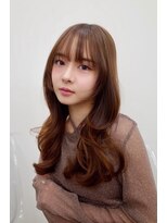 ヒュー 広島(HEW)&nbsp;かわいいシースルーバング韓国くびれレイヤーハッシュカット