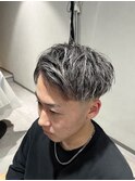 MEN’S HAIR/サーフカール/刈り上げセンターパート/柏