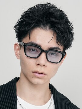 レタッチ バイ フィフス 銀座(RETOUCH by fifth) 新橋メンズパーマルーズパーマシャドウパーマッシュウルフゆるめ