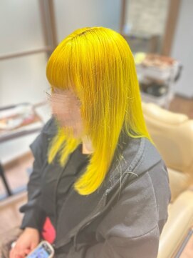 ルシードスタイル ナチュールトゥ(LUCIDO STYLE nature to) ビビットなイエローカラー