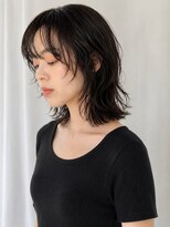 トリッカ 銀座(tricca)&nbsp;ボブパーマ/顔まわりレイヤー/外はねボブ/ニュアンスパーマ/前髪