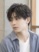 カラン エ ノエル(Calin et Noel)&nbsp;アップバングショート毛流れショート束感メンズパーマ