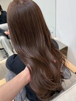 コース(co-th.)&nbsp;透明感モカブラウン韓国風イルミナカラー×小野ふゆり