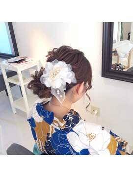 フェリーチェ(Felice) 浴衣ヘア　着付け　着物　可愛い小顔アップ