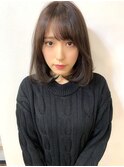 ワンカール小顔ボブ×ラベンダーグレー【アフロート小笠原】