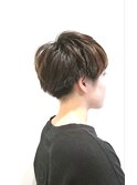 ショートスタイル[刈り上げ]◎30代40代50代/カーキベージュ