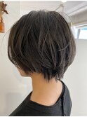 冬ショート × アッシュブラウン