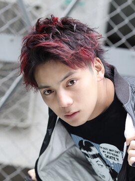 コンフィデンス メンズヘアー(confidence MEN'S HAIR) 鬼滅カラー☆竈門炭治郎風スタイル