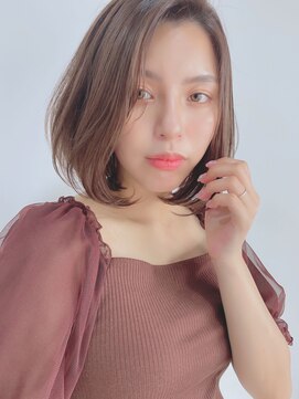 ルービック 難波(Rubik's) 小顔に見えるナチュラルツヤボブ