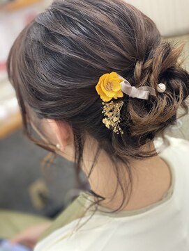 ヘアーステージブルーム(HAIR STAGE BLOOM) ふるゆわお団子ヘア