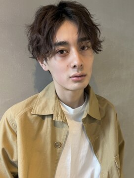 パーク(PARK) 【PARK】メンズナチュラルセンターパート×スパイラルパーマ