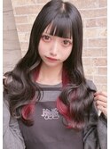 ☆CAPSULE☆赤＆黒　インナーカラー