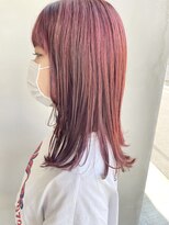 ヘアー アイス 御器所本店(HAIR ICI) チェリーレッドカラー暖色カラーしっかり赤系カラー