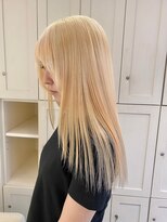 ベレーザ 渋谷(BELEZA)&nbsp;5060グレーベージュシルキーベージュ艶髪韓国ヘアレイヤーロング