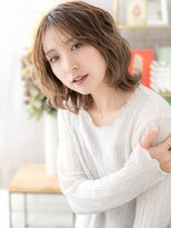 カバーヘアアンドスパ ブリス 浦和西口店(COVER HAIR & SPA bliss) くせ毛風ラフカール透け感ミディアムウルフa浦和20代30代40代