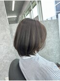 大人レイヤーボブ×透明感カラー