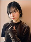【LIANCA】ミニボブ/顔まわりカット/グレージュ