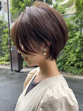 ラフ 新宿(Laff) 新宿小顔ショートボブ/丸みショート/ショコラブラウン/ベージュ