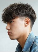 スペインカールフェードカットラルフカールラフカール刈り上げ