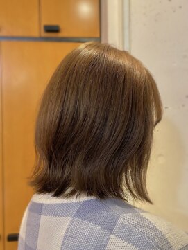 オーガニック リブ 川越(organic+live) くびれボブミニウルフ透明感シルバーアッシュグレージュカラー