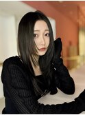 セミロング/レイヤーカット/イメチェン/10代/20代/30代/丸顔