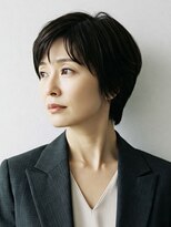 40代/50代/60代ひし形小顔ショートボブ絶壁解消白髪ぼかし△12