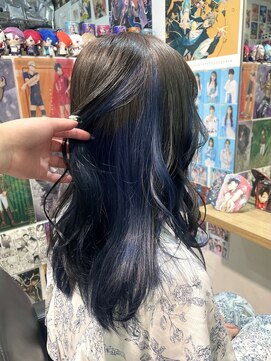 トーキョー オタクヘアー(TOKYO OTAKU HAIR) ネイビーブルー/インナーカラー