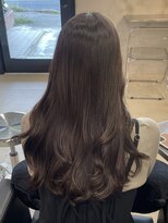 ソア バイ リコヘアーうるま(SOAR by lico hair Uruma) 黒髪カタログ/レイヤーカット/オリーブグレー/うるま市