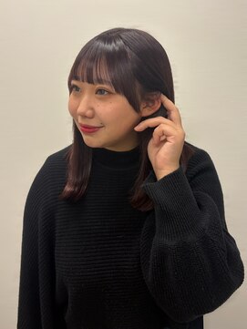 【COTAN nakaji】大人ピンクブラウン/小顔顔周りカット