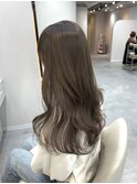 オリーブグレージュ×レイヤーカット