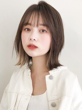リヤン 表参道(lyann) セミディうるツヤシースルーバング前髪デジタルパーマ美髪