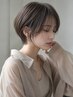 【店長指名限定】骨格矯正ショートカット+艶カラー+プラチナTR ¥13,500