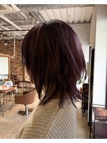 スペックホルダー(Spec Holder) ワインレッド×レイヤー7.18ナチュラルショート