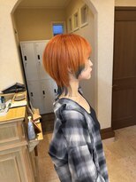 メルク(merc)&nbsp;レイヤー ボブ ショート インナーカラー 韓国