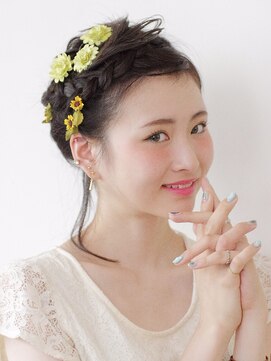 アイルビーヘア(I'll b hair) 【下北沢＊I'll b hair＊】編み込み流し前髪♪後れ毛アレンジ