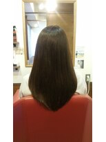 ムードコア 関内店(mu;d Coa) 艶髪アッシュ ストレートロングヘア