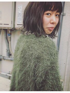 ホロホロヘアー(Hair) ボブ×オリーブ