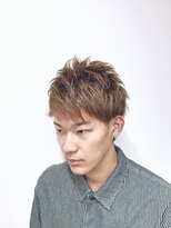 バーバーショップ テト キタヤマ(barber shop tete kitayama)&nbsp;クセ毛を活かしたツーブロックショート☆彡ライトアッシュ