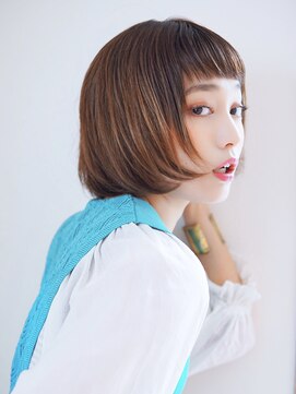 ヘアー オーシャン(HAIR OCEAN) 大人かわいい小顔ひし形ショートボブ