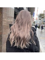 アポロ 横浜駅店(apollo)&nbsp;オールヘッドブリーチ/ ホワイトピンク/ラベンダーピンク