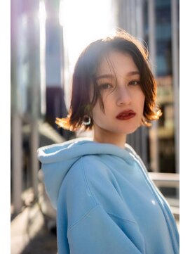 ブエナビスタ(BUENA VISTA) ☆BUENAVISTA☆骨格矯正外ハネショートボブ/センターパート