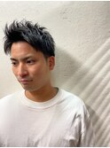 ツーブロアップバングスタイル