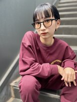 ヌード(NUDE)&nbsp;「NUDE」#透けバング20代30代40代前髪パッツン 大人ショートボブ