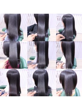 プレジールヘアー 黒髪ロングの縮毛矯正☆