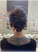 編み込みヘアアレンジ