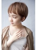 眉上バング/フレンチガーリー/ヘーゼルベージュ/マッシュボブt