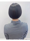 【松戸　石山】コンパクトミニボブ　黒髪ボブ