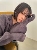 大人ボブ/イルミナカラー/シースルーバング